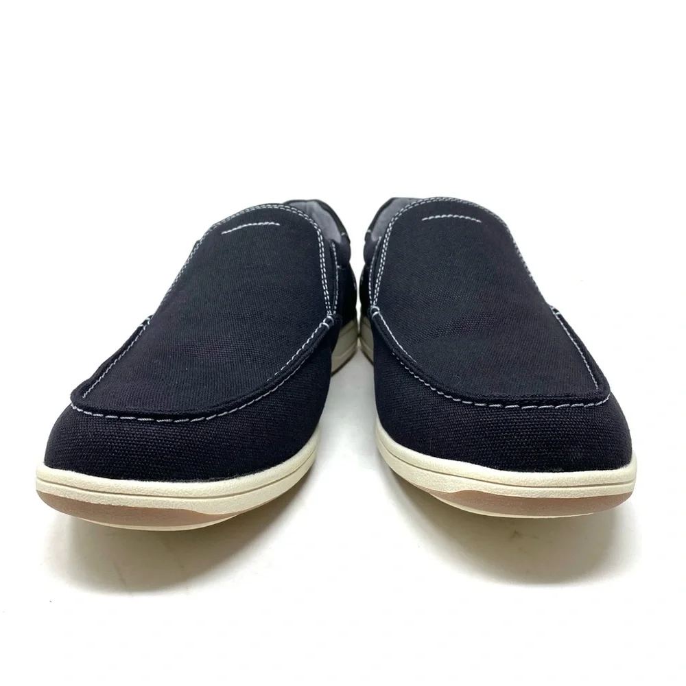 Florsheim Lakeside Canvas Moc Toe Slip-On Shoes Men’s 14 M Black